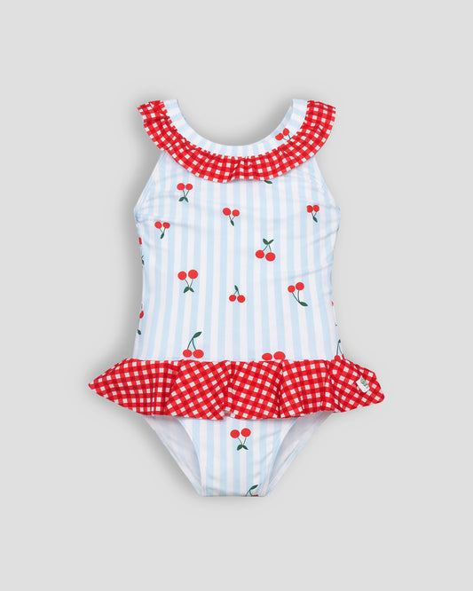 Fato-de-banho Blue Cherry